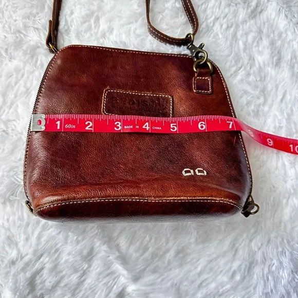 Brown Leather Crossbody Bag - Picture 8 of 9